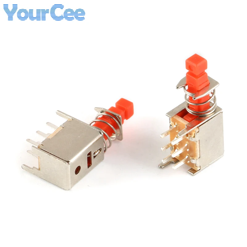 20pcs/5pcs PS-22F02 Self-locking Switch 6 Six-pin A03 Straight Direct Key Switch for Piano Key Switching