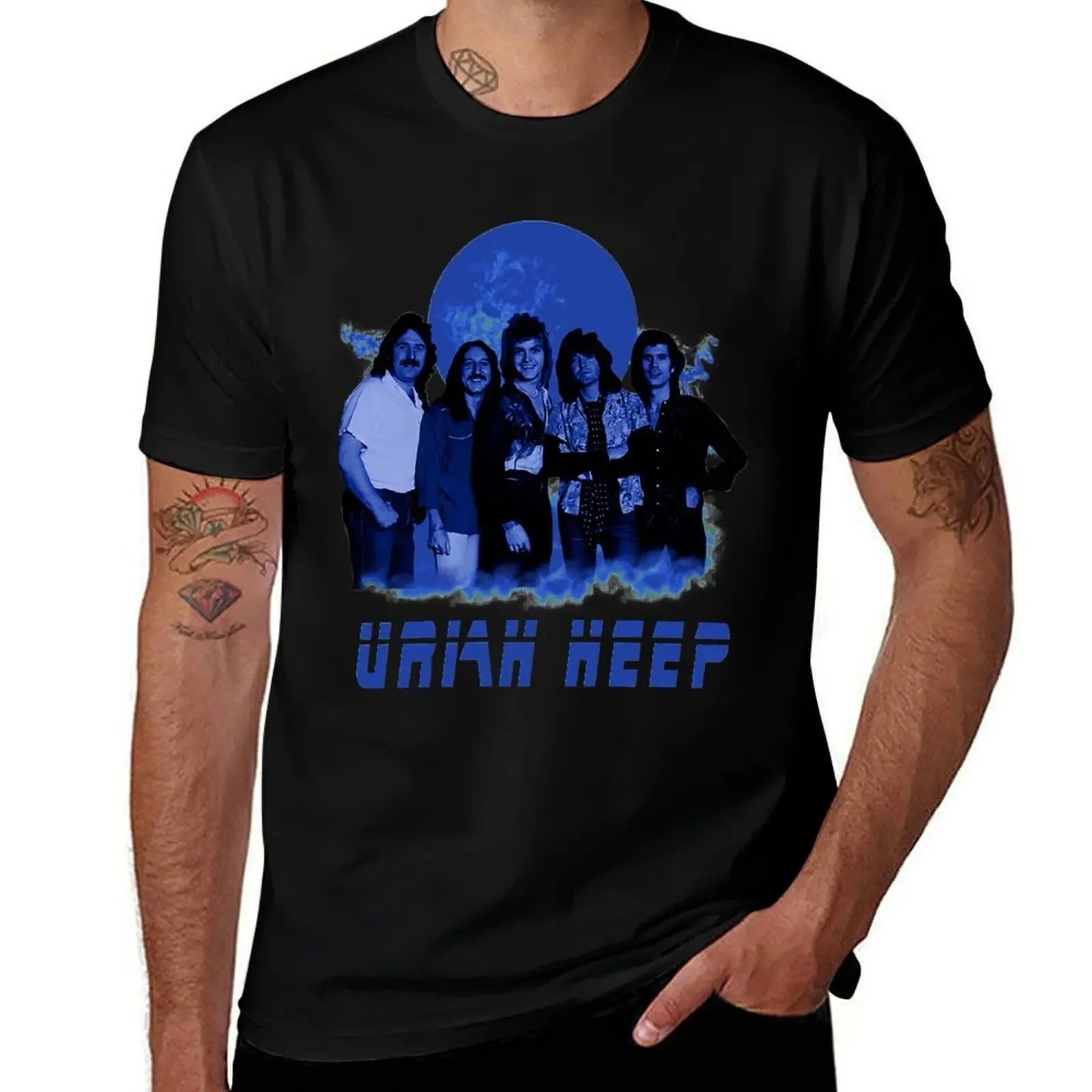 Uriah Heep T-Shirt anime figures cotton graphic tees plain t shirts men