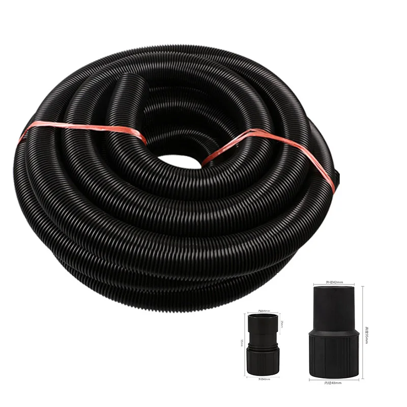 Inner Diameter 40mm./48 Hose 38mm Black High Temperature Flexible EVA Hose +ABS connector Of Vacuum Cleaner BF502 AS30 CB60 CB70