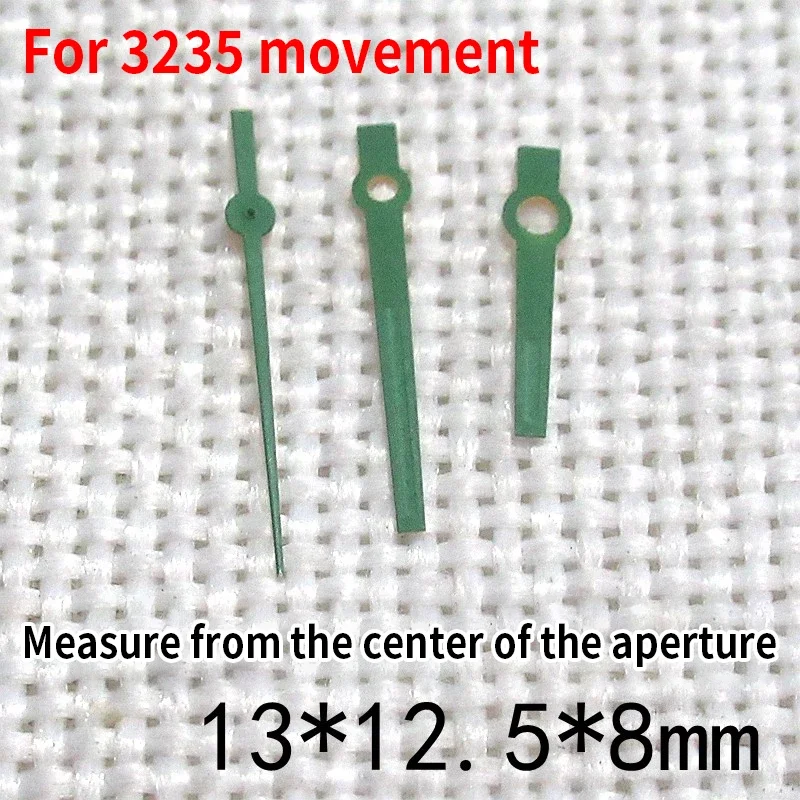 1 Set High Quality Silver Green blue Stainless Steel Luminous Watch Hand Fit For RLX 3235 Automatic Movement