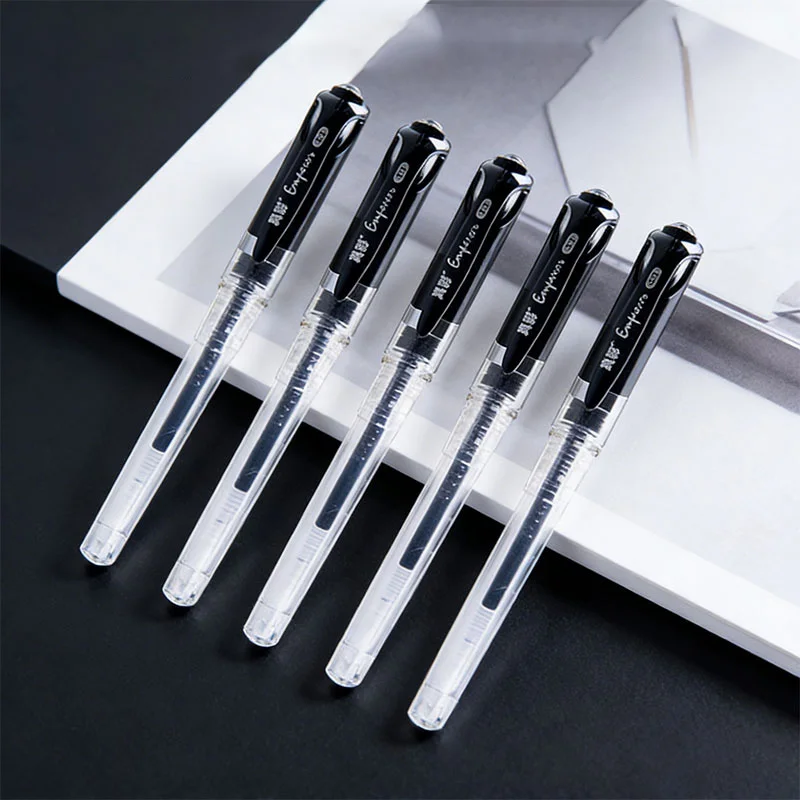 Truecolor Gel Pens Black 0.7mm 10 Pack, Smooth Writing, No Skipping, Office Essentials