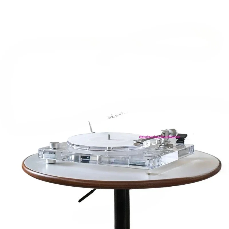 Distribuidor de discos de vinil desktop moderno acrílico completo transparente 33/45 RPM