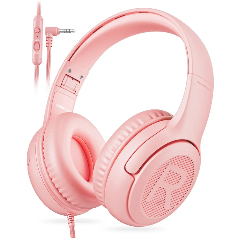 Awatrue Kinder-Kopfhörer, bequeme Kleinkind-Headsets für die Schule, ideale Geschenke für Sohn, Tochter, Klang- und sicheres Hörerlebnis