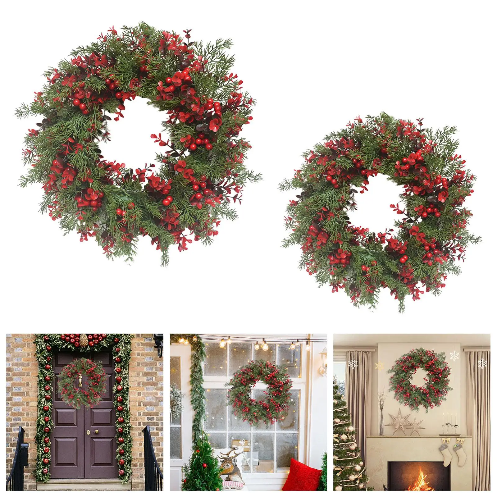 Artificial Christmas Wreath Wreath for Front Door for Wall Garden Hotel Artificial Christmas Wreath Wreath for Front Door for Wall Garden Hotel