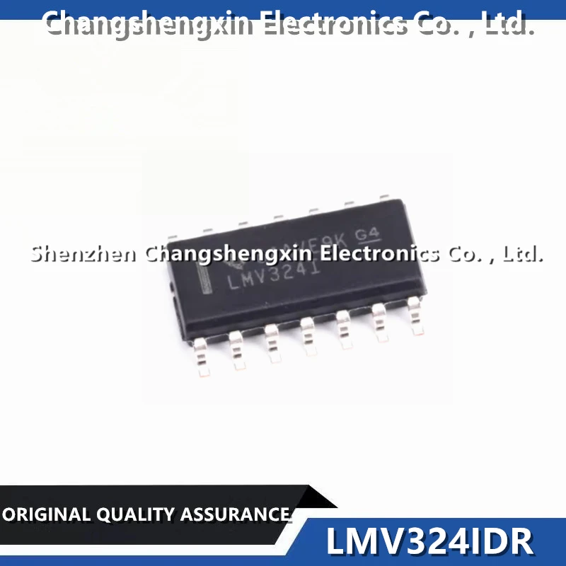 

50 Pieces LMV324IDR New Original Silk Screen Printing LMV324I SOIC14 Four Channel Low-Power Operational Amplifier 1MHz 1V/us