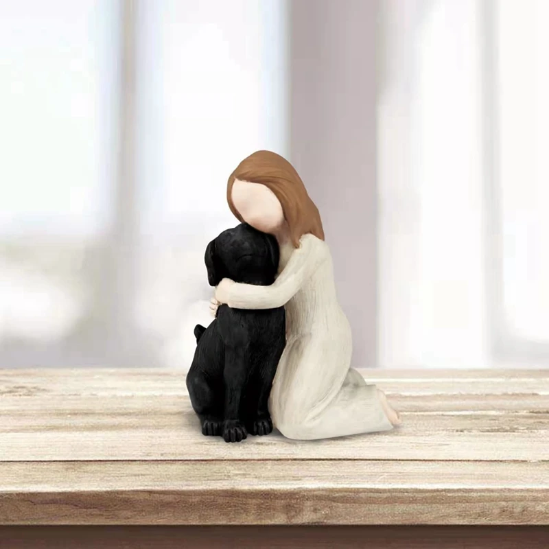 

decorative ornaments Love My Dog Figurines Statues, Dog Angel Friendship Remembrance Gifts,Sculpted Hand-Painted Figures
