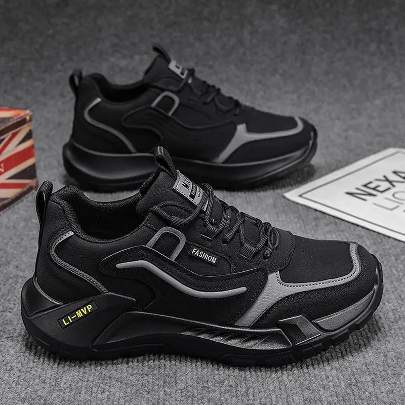 

Spring Autumn Breathable Mesh Running Shoes Men New Style Casual Trendy Sport Shandy Shoes Men's Footwear Proxy Motorcycle Boots