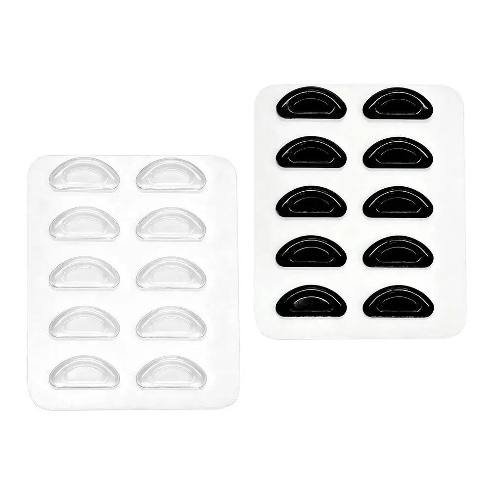 Brillen-Nasenpads 10 Stück Nasenstützen Brillenpads Silikon Transparente Augenpad-Aufkleber für Brillen Rutschfeste Push-Nasenpads – Detail 2