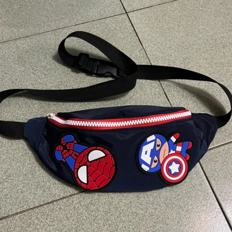 New Spider-Man Fanny Pack Crossbody Bag for Boys and Girls Traveling and Hiking Mobile Phone Wallet Children\'s Bag Chest Bag