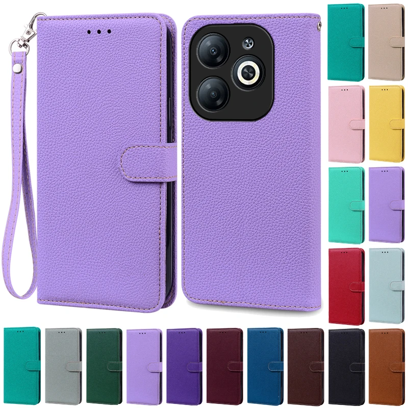 For Infinix Smart 8 / Smart 8 Pro Case Wallet Leather Flip Cover For Infinix Smart 8 Case 8 Plus X6525 X6525D X6525B Phone Cover