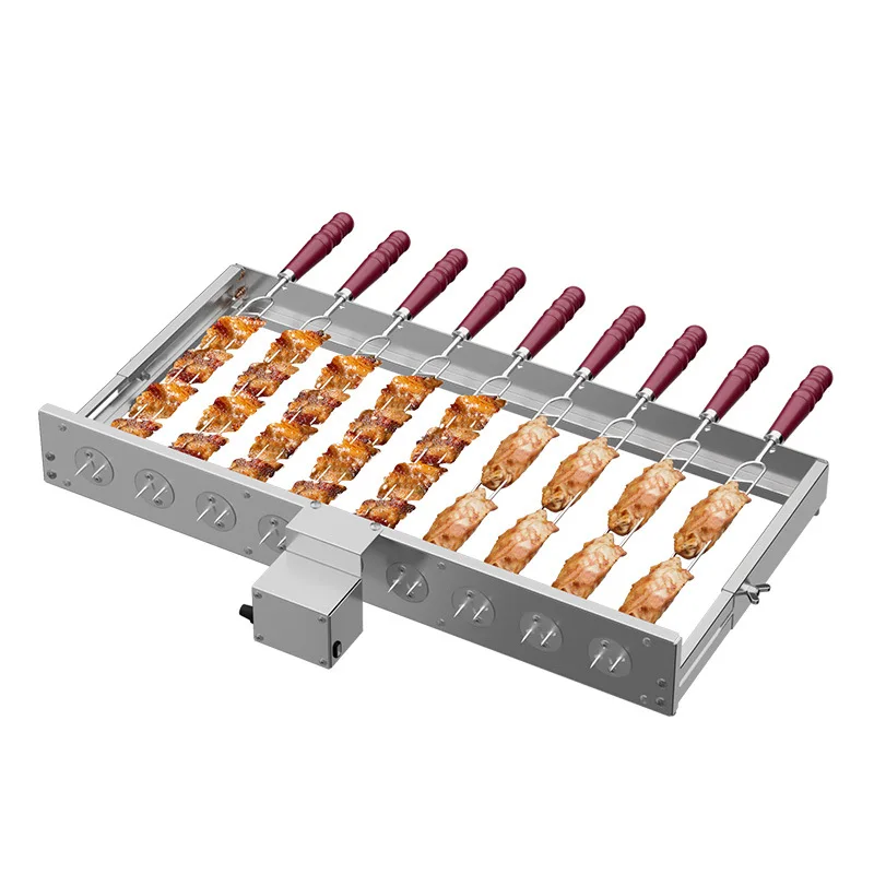 bbqフリップグリルu字型サイン串焼き機5vは、モバイルバッテリーに接続して自動でグリルを回転させることができます。