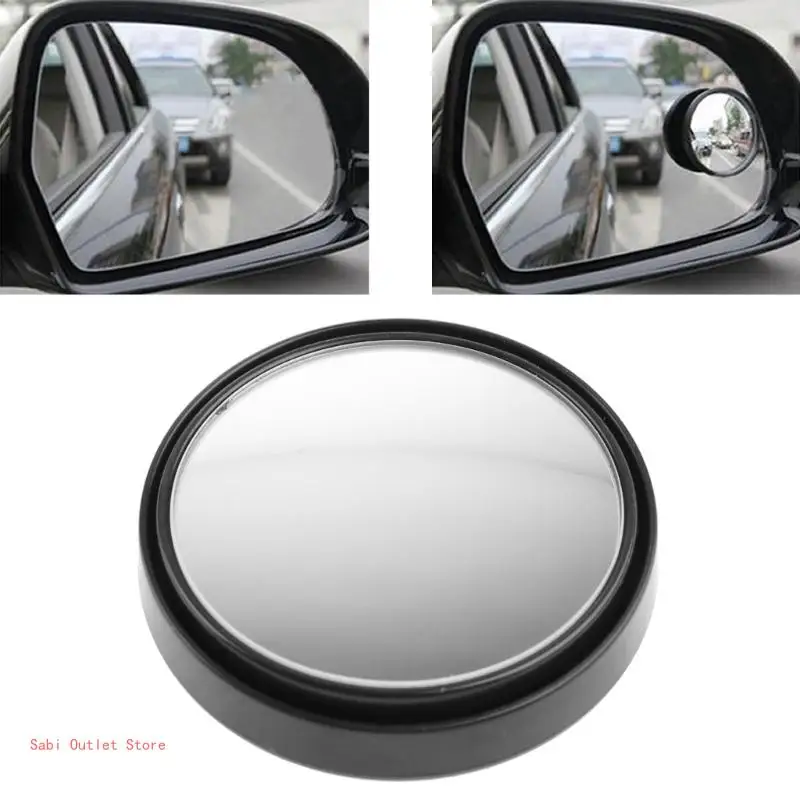 NEW Round Wide Convex Blind Spot Mirror Rear View Messaging Car Vehicle BK