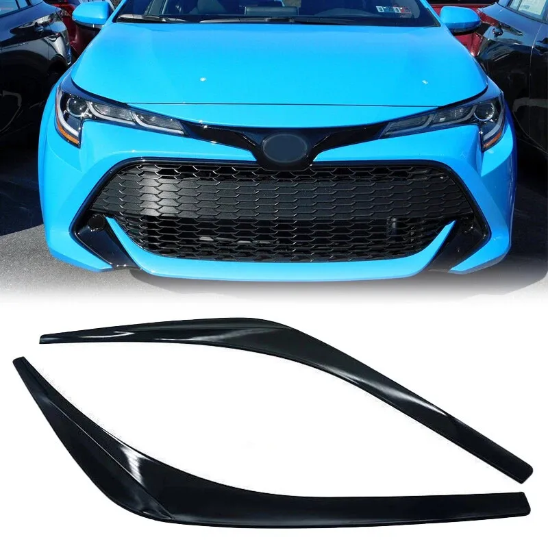 

Накладки на фары (пара) для Toyota Corolla Hatchback 2019-2022, черные