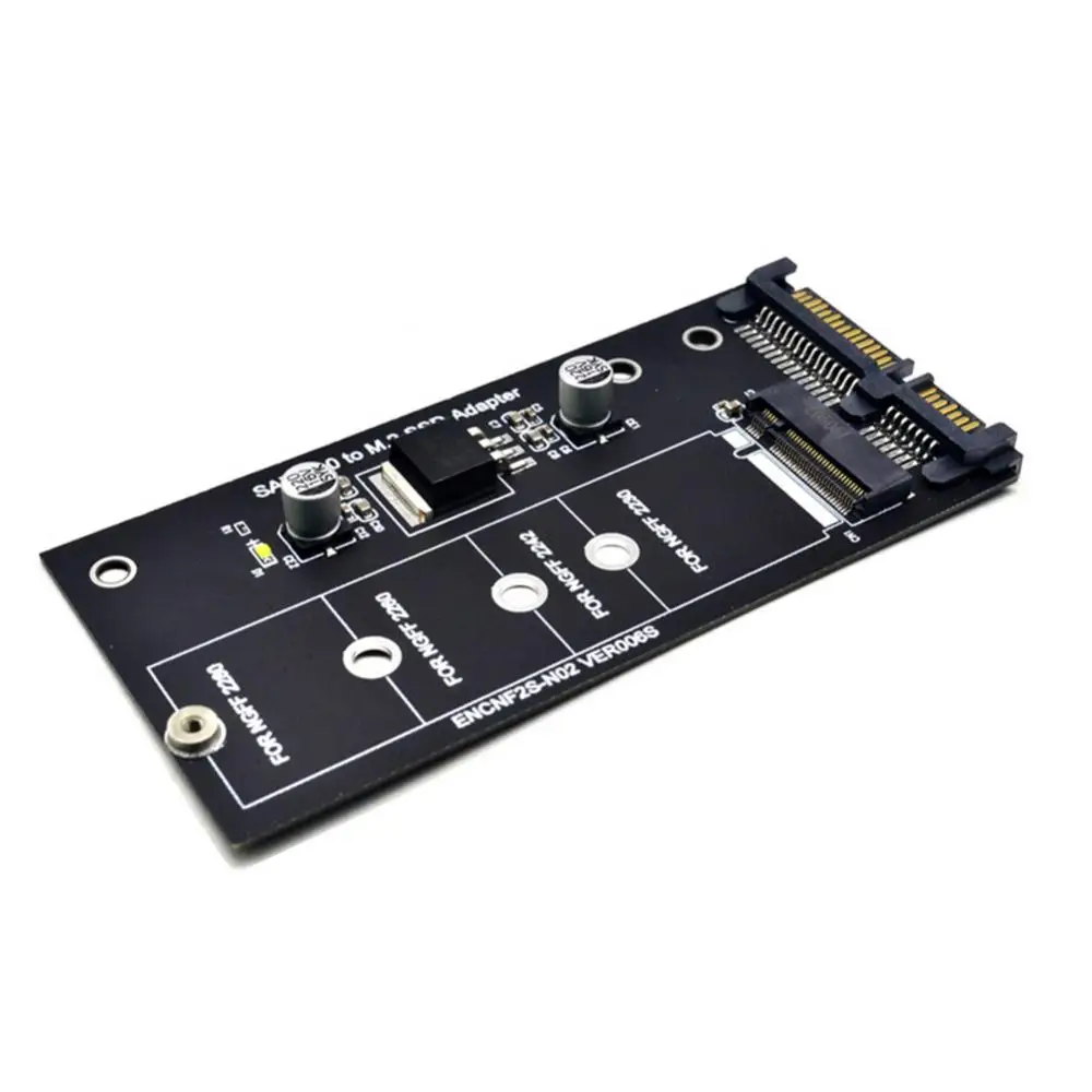 M2 To SATA3 Adapter Card High Efficiency SATA M2.SSD Convert Adapter Card NVME SSD Upgraded SATA 6 Gbps NGFF Adapter