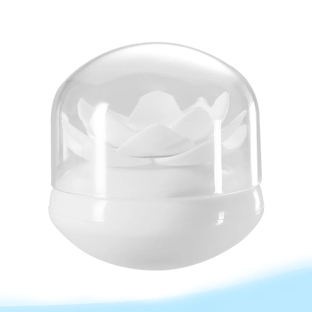 

Cotton Swab Storage Box Lotus Shape Toothpick Holder Creative Organizer Tooth Pick Dispenser White Toothpicks Container