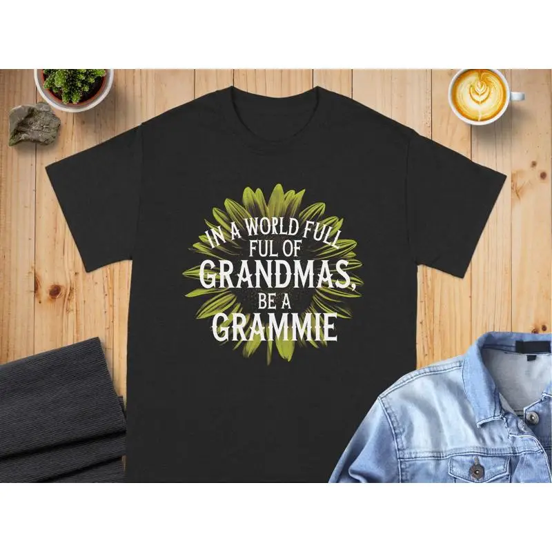Em um mundo cheio de avós seja gramo camiseta girassol engraçado avó bonito floral avó topo
