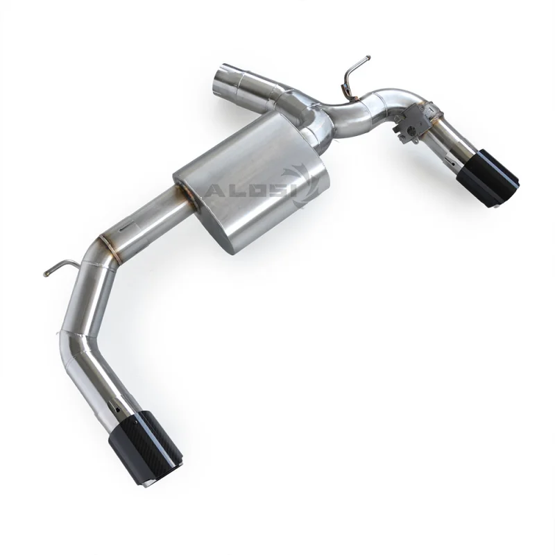 

Выхлопная труба высокого давления, глушитель из нержавеющей стали для BMW 435i N55 3.0t 2014-2016, задняя выхлопная система кошки с клапаном и наконечником