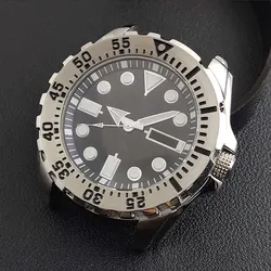 nh35 case  44mm case watch men's steel case FIT NH36 movement case watch accessories stainless steel case dial SRP559J1 605J2