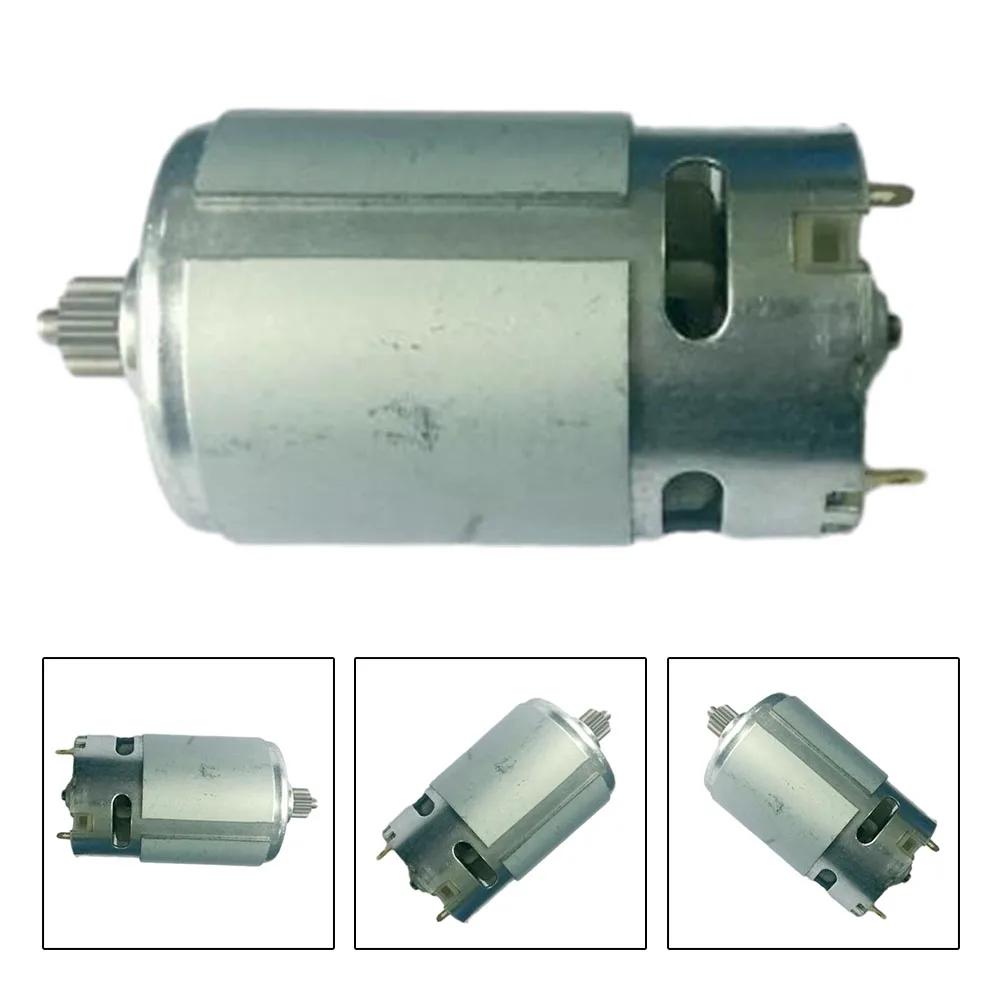 RS550 12V DC Motor With Two-Speed 12-Tooth Rotor 400-19500rpm High Torque Gear Box For Electric Drill Power Tools Motor Parts