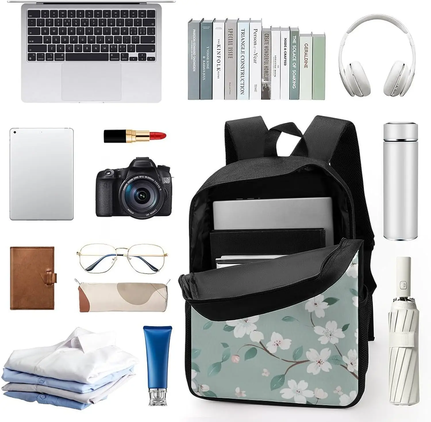 Green Tree Pattern Bookbag - Ultra Lightweight Portable Backpack Work Travel Backpack For Men Women Fits Notebook