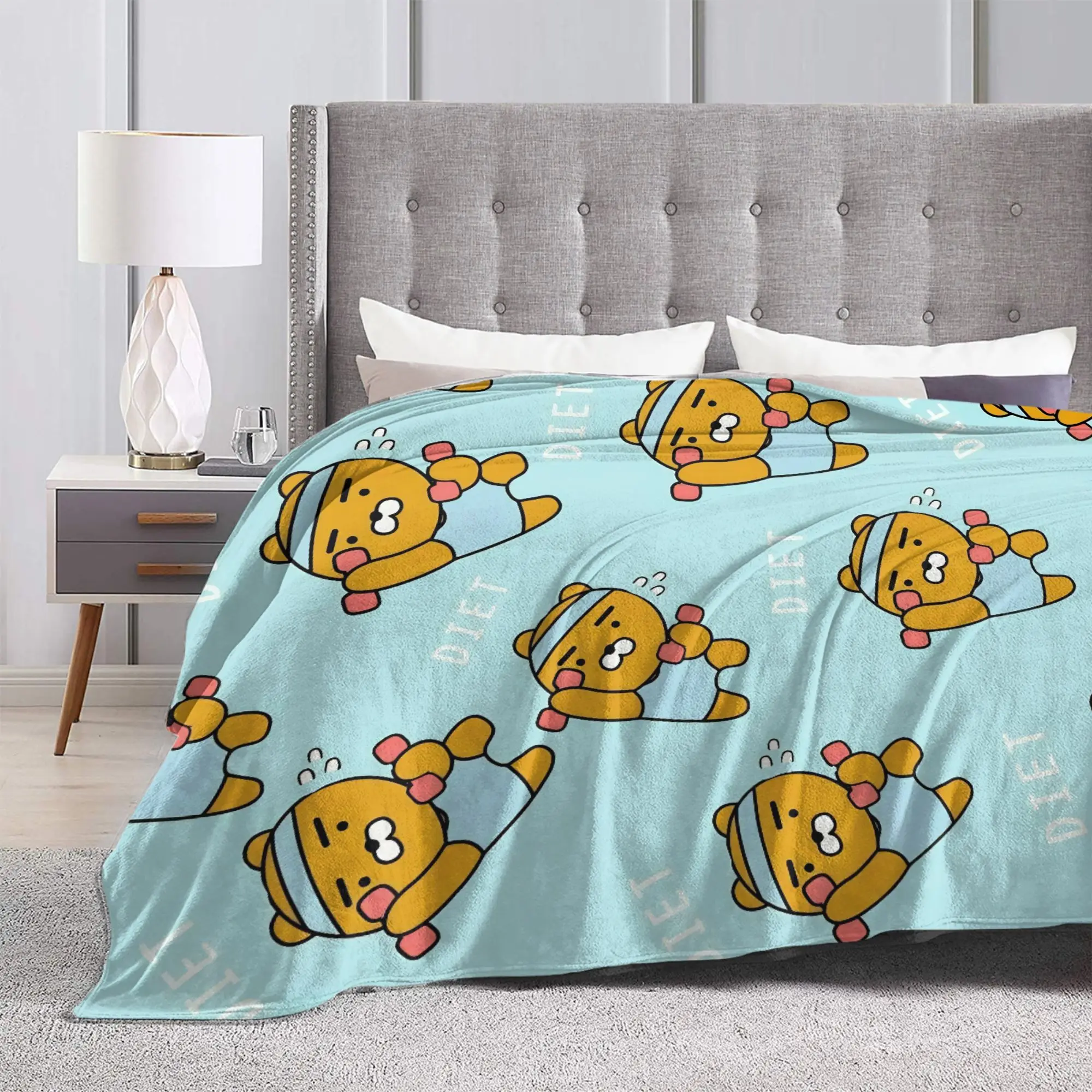 K-Kakaos F-Friends ريان الفراش يلقي الفانيلا المفرش للأريكة كرسي أريكة سرير مضحك غطاء سرير أريكة #3