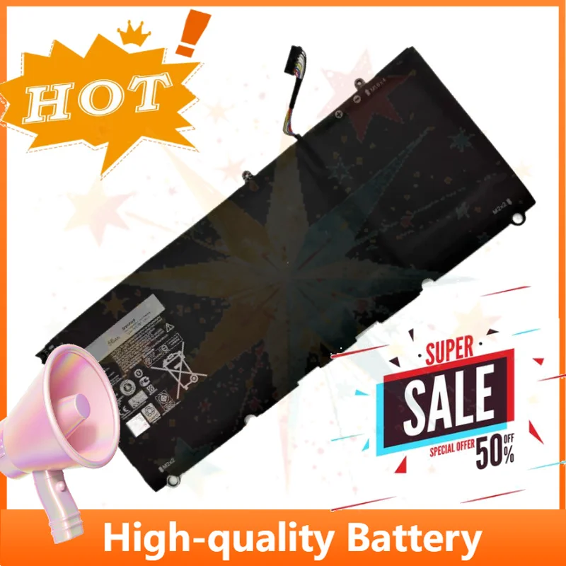 SWZY 90V7W 7.6V 56Wh Laptop Battery for Dell Xps 13 9350 9343 Replacement Battery JD25G