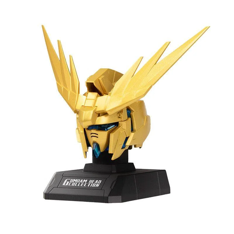 Bandai Genuine UNICORN GUNDAM Gundam Mobile Suit Blind Box Head Sculpture Bust Anime Collectible Toy Gift Peripheral Decoration
