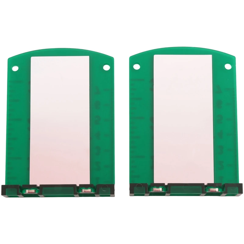 Lasers-Targets, 2 Pack Magnetic Floor Lasers-Targets Card Plate For Beam Lasers-Level