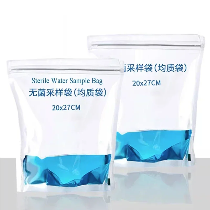 Standard Sterile Water Sample Bag Homogeneous Bag with Pressure Strip Thickened Double Pressure Strip Collection Bag Liquid