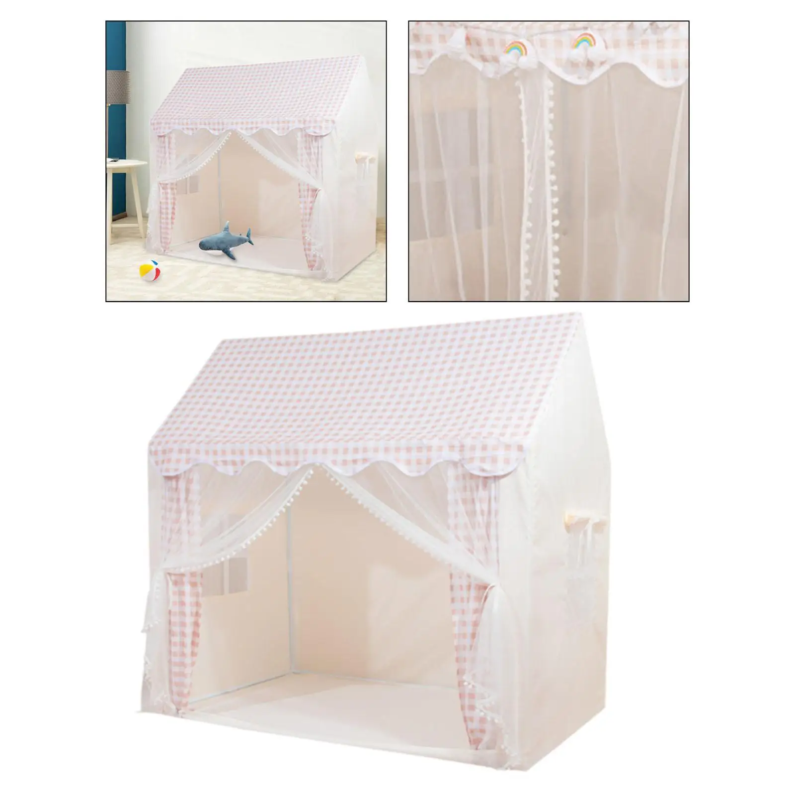 

Kids Play Tent Foldable Princess Castle Playhouse Indoor Indian Playhouse for Playgrounds Boys Daycare Picnics Birthday Party