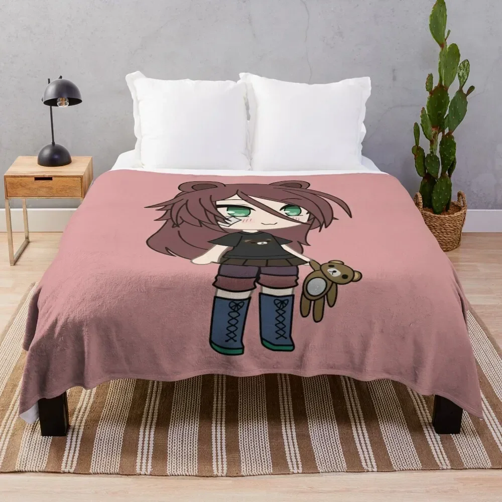 

Gacha Life series - Magical Bear Girl Kaya Throw Blanket Decorative Sofas Vintage Blankets