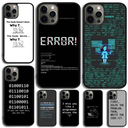 The Code design programmer Case For iPhone 17 Air 16 11 12 13 14 15 Pro Max Cover For iPhone 17 Air 16 13 12 Max Plus SE 2020