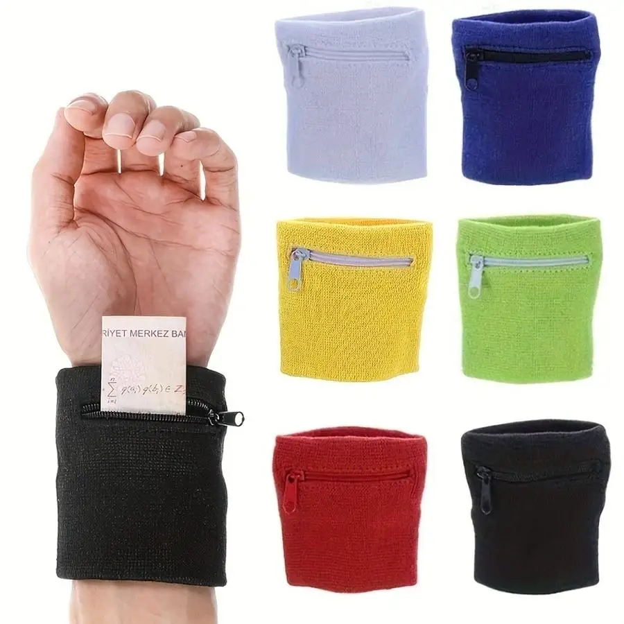 1/5/10/20/50/100pcs [Zippered Wrist Wallets] s Zippered Wrist Wallets for Men and Women | Wristband Pockets for Jogging, Cycling