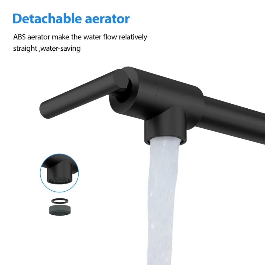 คู่ 360 Rotatable Joints แบบดั้งเดิม Wall Mount เตา Swing ARM พับหม้อ FILLER ก๊อกน้ําห้องครัวคู่พร้อมอะไหล่ C