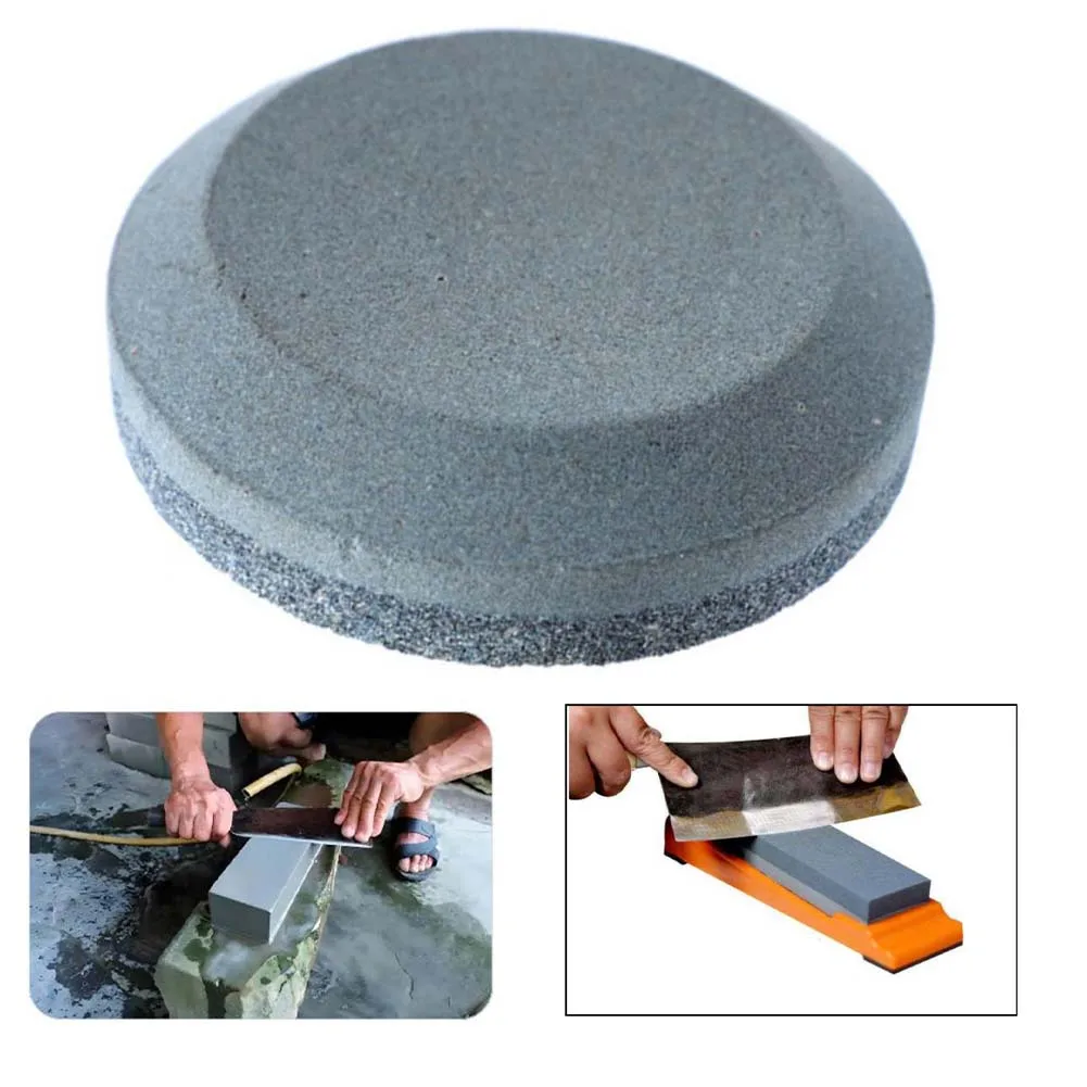 Grit 120/180/240/400 Household Whetstone Round Sharpening Stone Brown Corundum Power Tool Accessories
