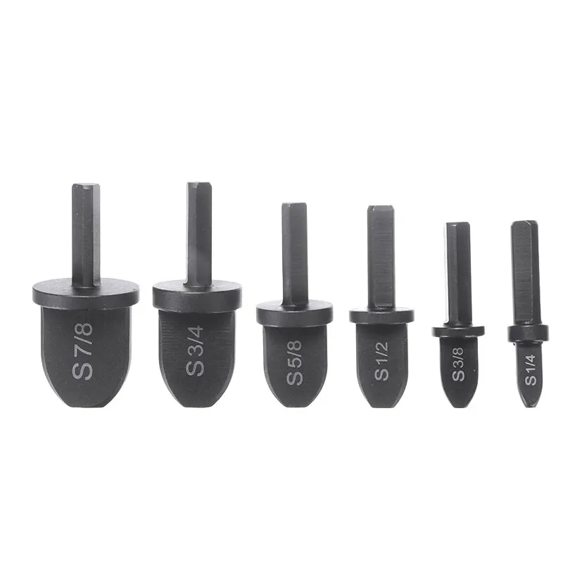 

6 Pieces Set Of Triangle Handle Expander Copper Pipe Drill Bit Flaring Triangle Handle Pipe Expander Set Expansion Type Air Cond