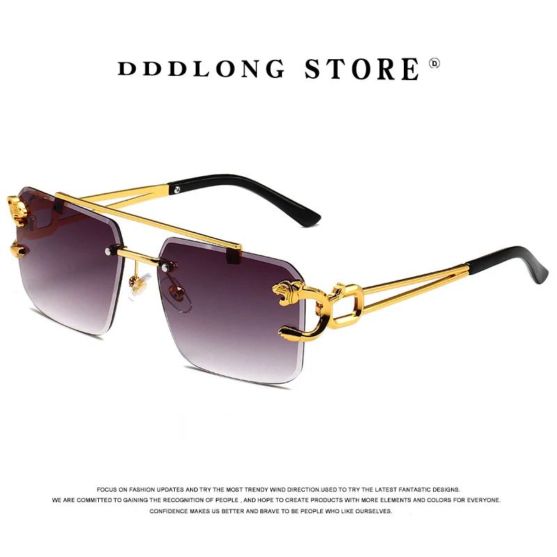 

DDDLONG Retro Fashion Sunglasses Women Men Metal Sun Glasses Classic Vintage UV400 Outdoor Shades D484