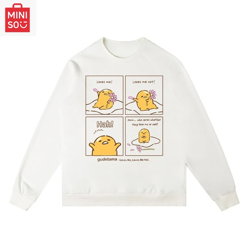 

MINISO collaborates with Sanrio Company Ltd Printed sweatshirt long-sleeved loose cartoonish casual and cute for girls and boys