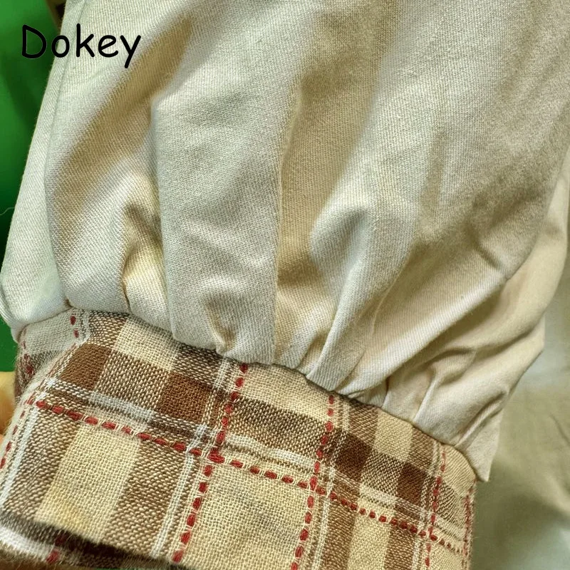 Vintage Peter Pan Kragen Kawaii Lange Trenchcoat Frauen Japanische Mori Mädchen Stickerei Lolita Lose Windjacke Mantel Weibliche