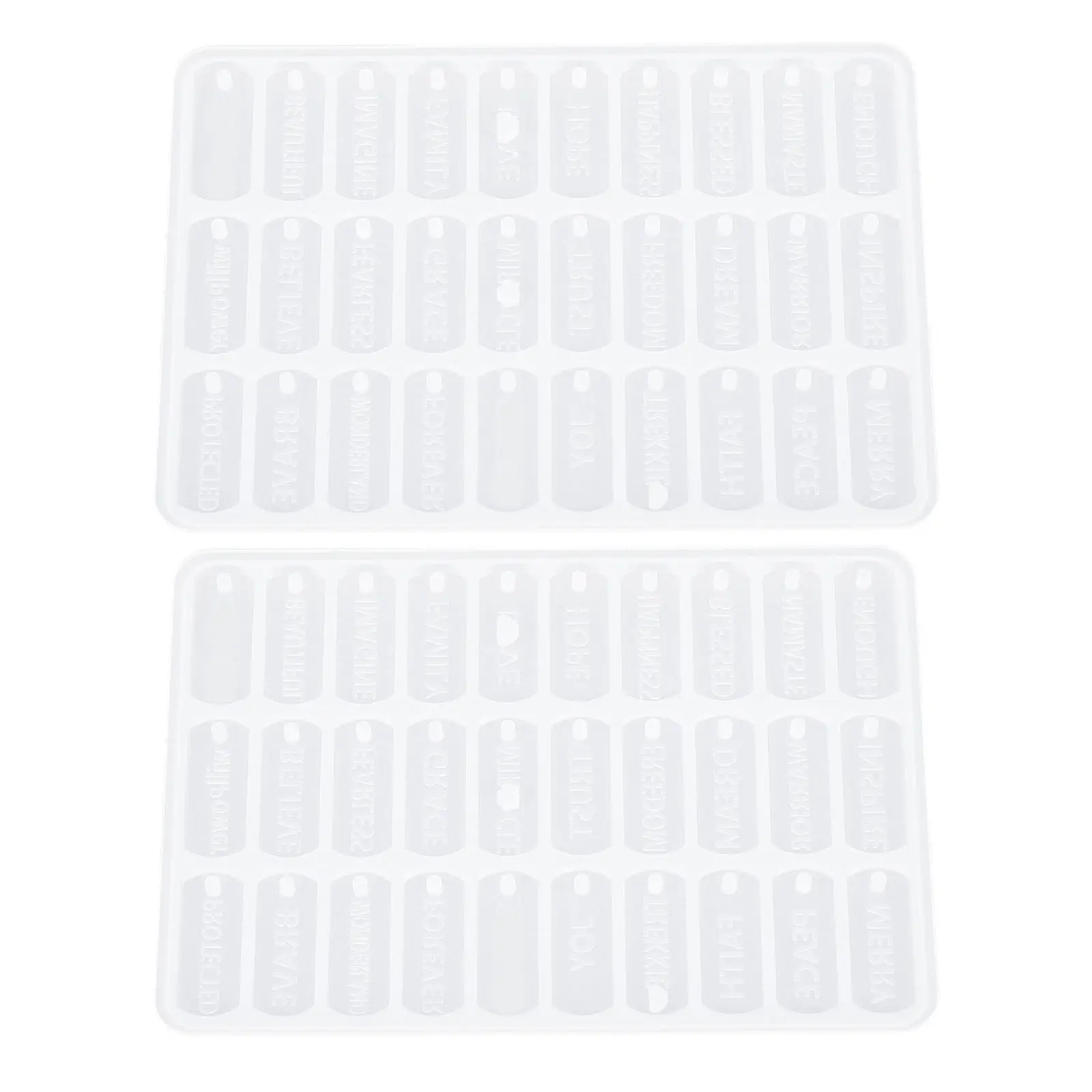 

2 шт. силиконовые формы для подвесок DIY, формы для брелоков и мотивационных бирок, гибкие, многоразовые