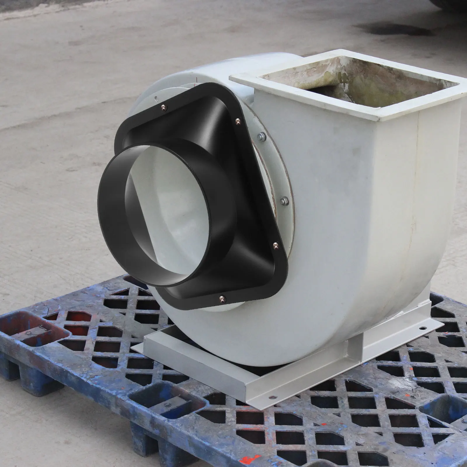 

Plastic Duct Connector Flange Black Abs High Pressure Resistant Quick Connect For Air Compressor Dust Collection System