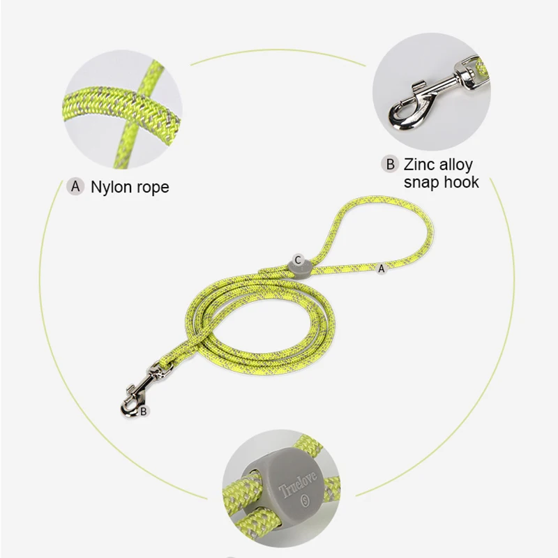 Truelove Pet Leash Lightweight Nylon Rope Dog Leash Small Dog Cat Outdoor Fashion Designed Pet Product New Style TLL2576