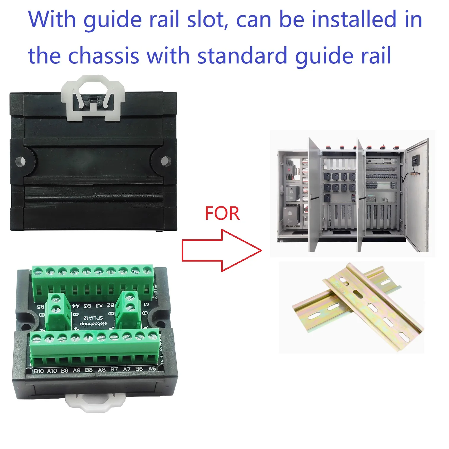 10A Multi-Protocol BUS Splitter RS485 I2C CAN 1-Wire for ESP32 PLC PV Inverter DIN Rail Mount Remote IO HMI LED Control