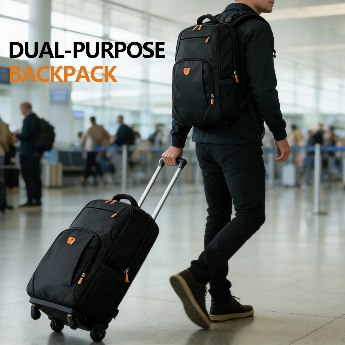 19-inches-trolley-backpack-dispatchable-4-smooth-wheels-business-style-water-resistant-fabric-all-scene-apply