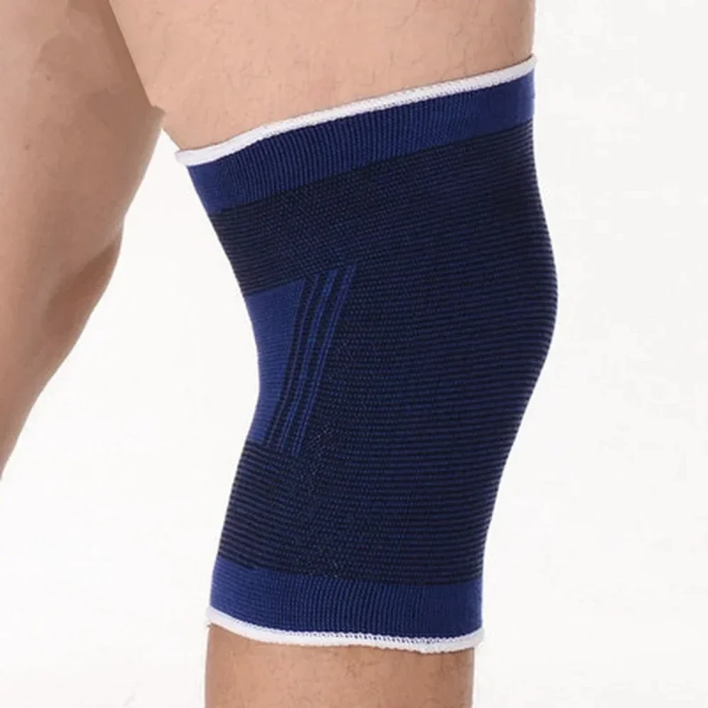 2 pezzi di supporto per ginocchio, stabilizzatore per manica di compressione a avvolgimento singolo per artrite, protezione della rotula del menisco, corsa, uomo e donna