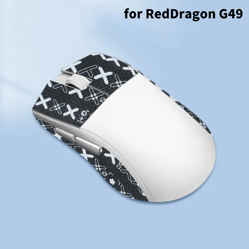 Anti-slip Mouse Grip Tape Skate Sticker For RedDragon G49 Gaming Mouse Desktop Gamer Non Slip Suck Sweat Accessories