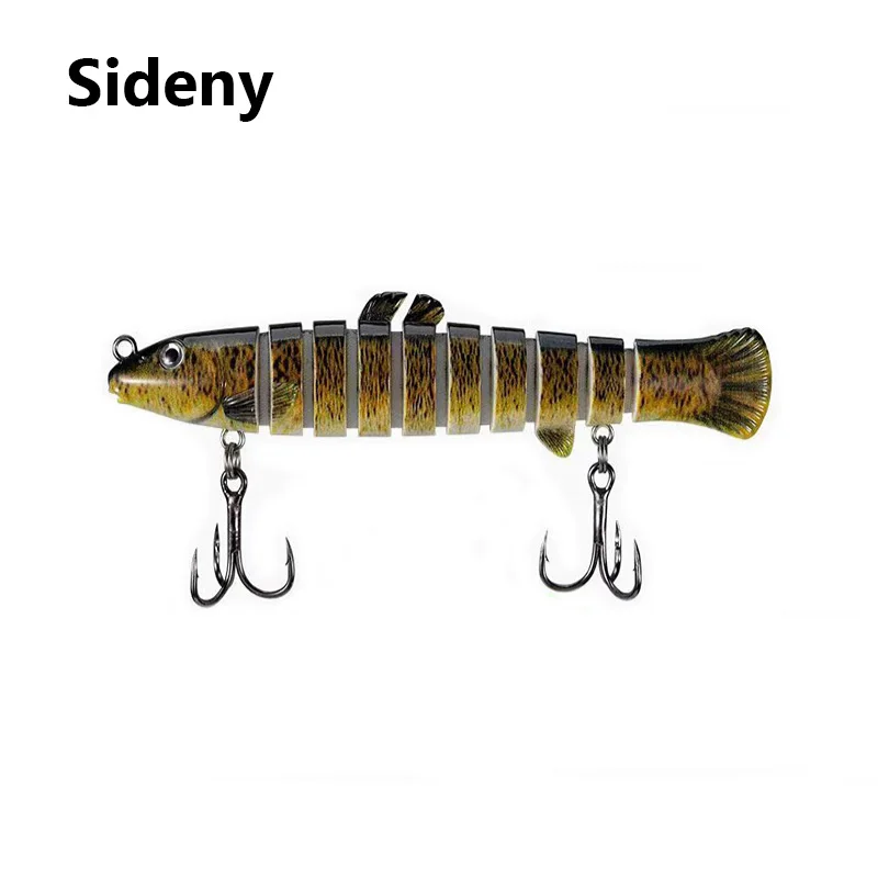 Sideny Fishing Lures Multi Jointed Swimbait Crank Bait Slow Sinking Bionic Artificial Bait Freshwater Saltwater Trout Bass