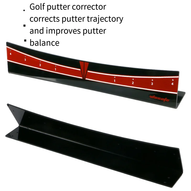 

Premium WOSOFE Golf Putting Track Golf Putter Trainer Calibration Track Putter Board Adjustable Range Golf Putter Trajectory Bal