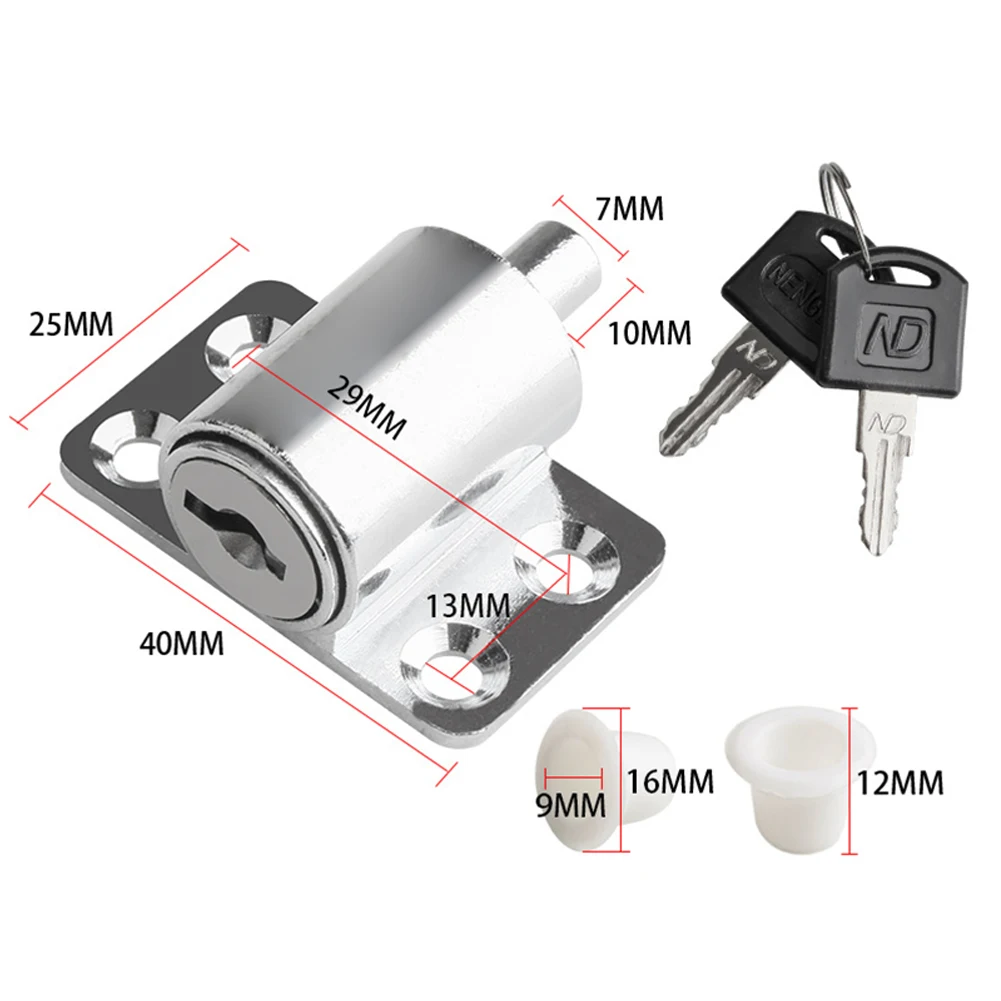 For Most Hinged Sliding Doors Lock With Key Key Universal Window Hardware Aluminum Alloy Protection Sliding Sash