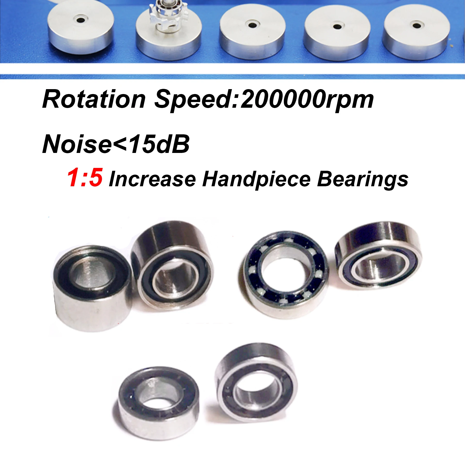 3Pcs 1:5 Increase Handpiece Bearings Dental Ceramic Bearings For Low Speed Handpiece Rotor Dental Accessories Parts